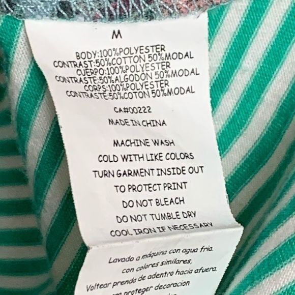 Seven7 Top Tee Shirt Floral Stripe Chiffon Jersey Knit High Low Sheer Knot Sz M - Picture 6 of 11